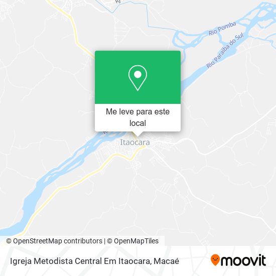 Igreja Metodista Central Em Itaocara mapa