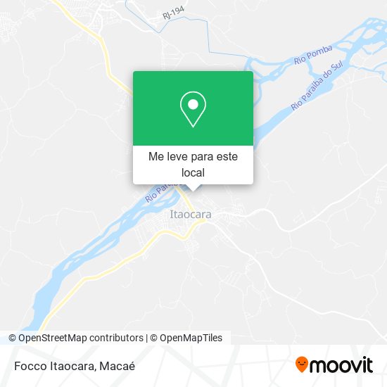 Focco Itaocara mapa