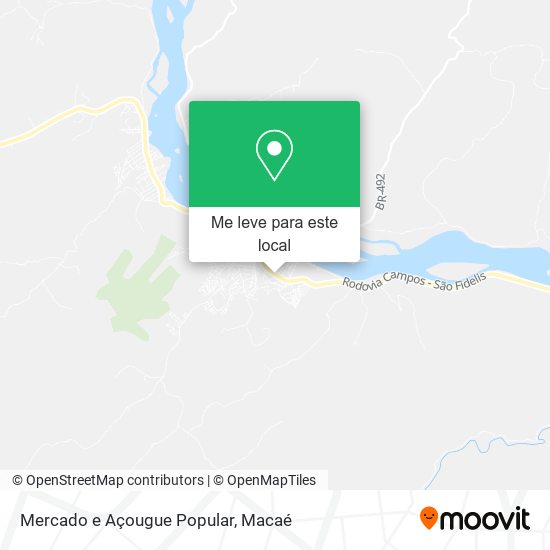 Mercado e Açougue Popular mapa