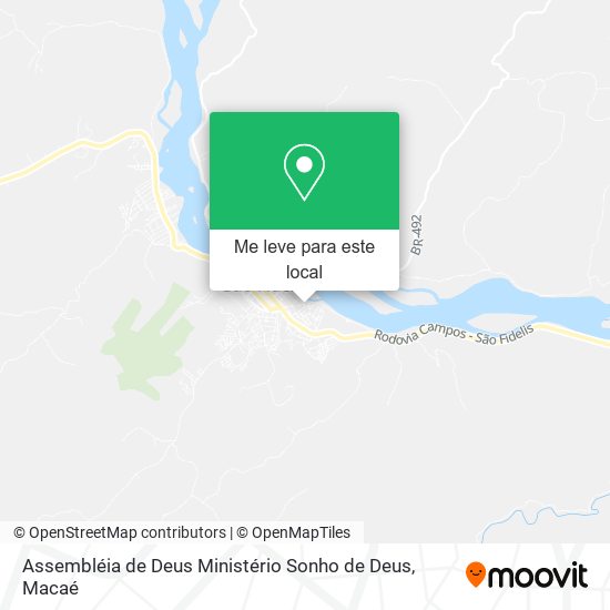 Assembléia de Deus Ministério Sonho de Deus mapa