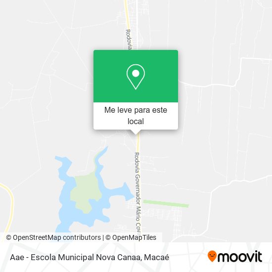 Aae - Escola Municipal Nova Canaa mapa