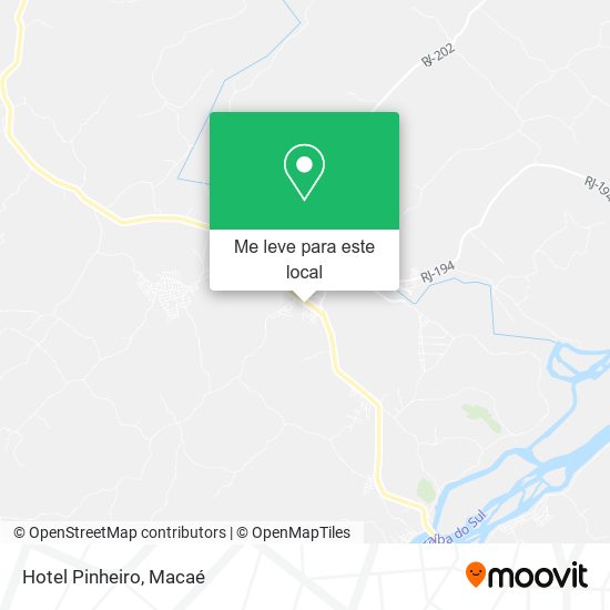 Hotel Pinheiro mapa