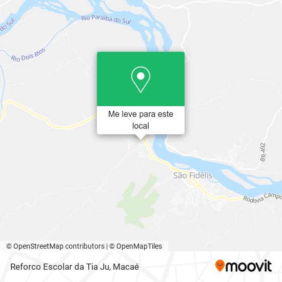 Reforco Escolar da Tia Ju mapa