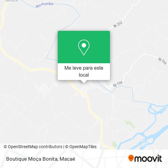 Boutique Moça Bonita mapa