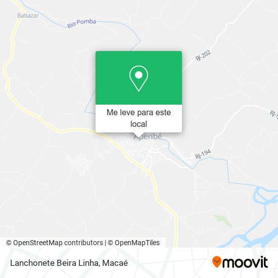Lanchonete Beira Linha mapa