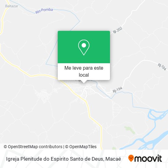 Igreja Plenitude do Espirito Santo de Deus mapa