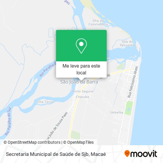 Secretaria Municipal de Saúde de Sjb mapa
