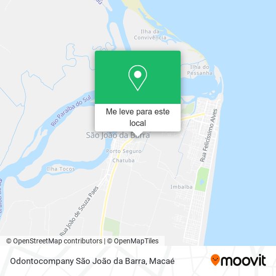 Odontocompany São João da Barra mapa