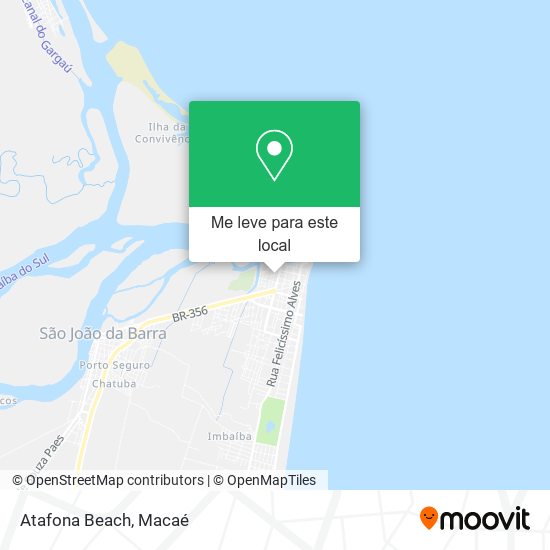 Atafona Beach mapa