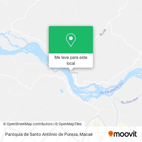 Paróquia de Santo Antônio de Pureza mapa