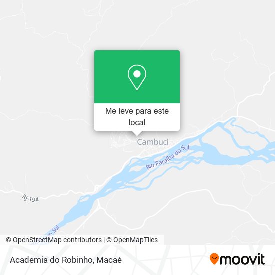 Academia do Robinho mapa