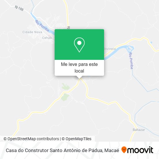 Casa do Construtor Santo Antônio de Pádua mapa