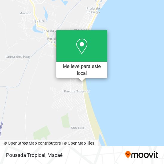 Pousada Tropical mapa