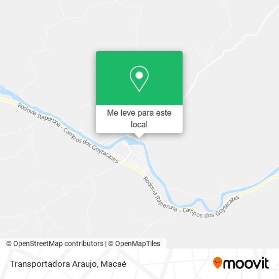 Transportadora Araujo mapa
