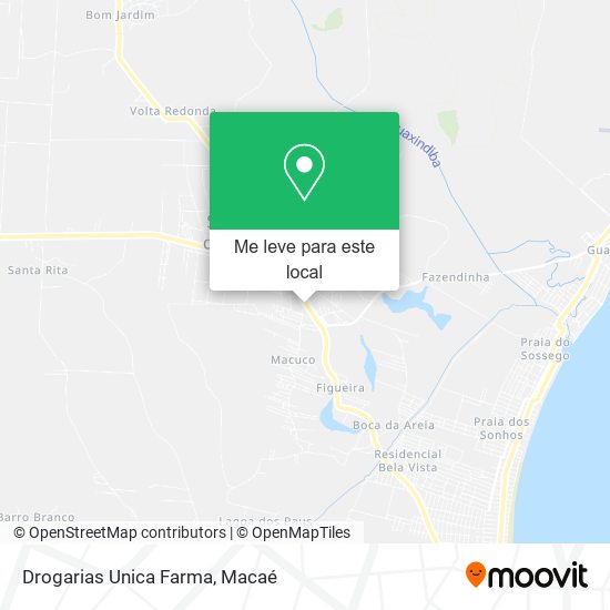 Drogarias Unica Farma mapa