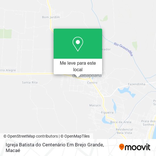 Igreja Batista do Centenário Em Brejo Grande mapa