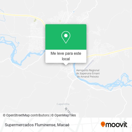 Supermercados Fluminense mapa