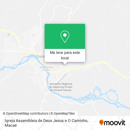 Igreja Assembleia de Deus Jesus e O Caminho mapa