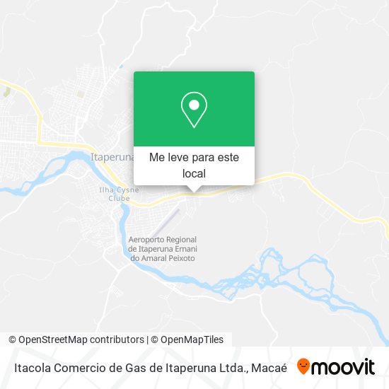 Itacola Comercio de Gas de Itaperuna Ltda. mapa