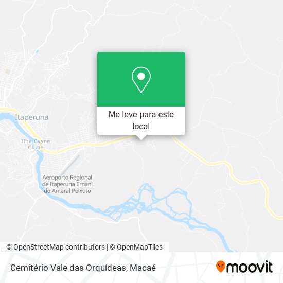 Cemitério Vale das Orquídeas mapa