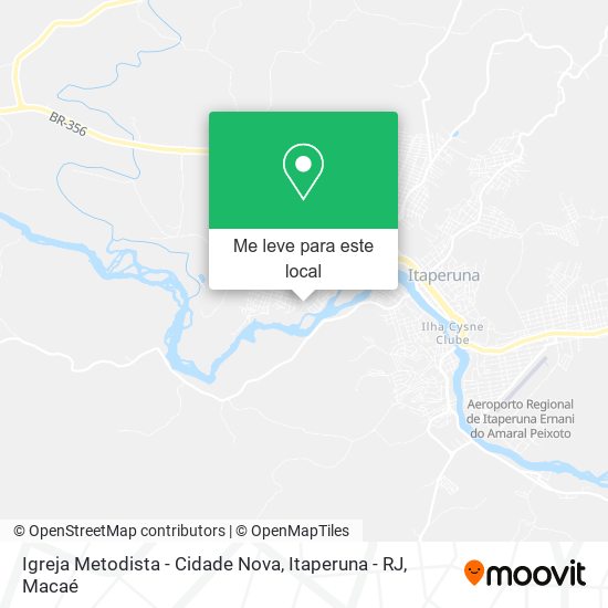 Igreja Metodista - Cidade Nova, Itaperuna - RJ mapa