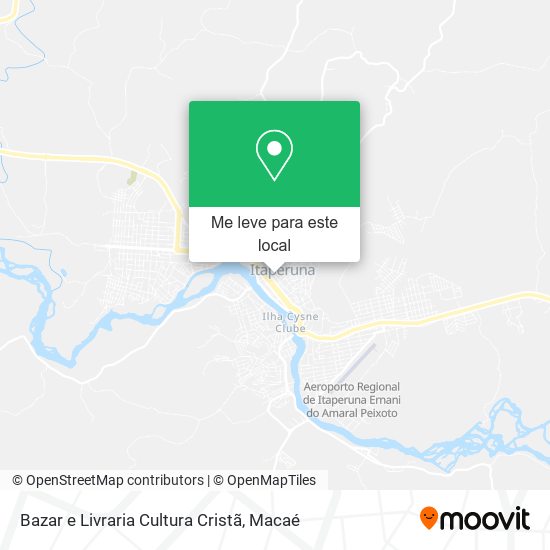 Bazar e Livraria Cultura Cristã mapa