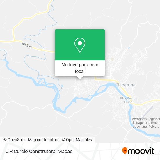 J R Curcio Construtora mapa