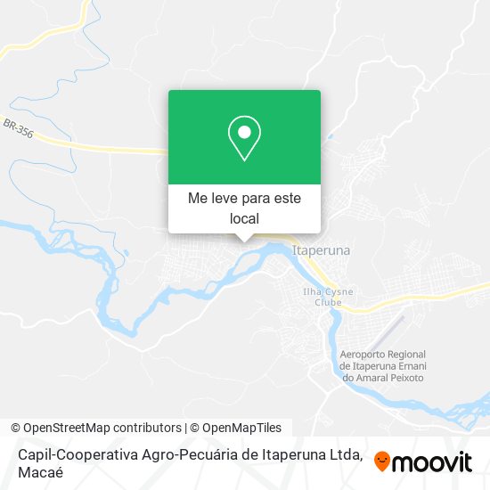 Capil-Cooperativa Agro-Pecuária de Itaperuna Ltda mapa