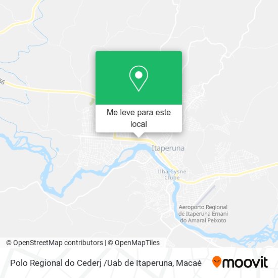 Polo Regional do Cederj /Uab de Itaperuna mapa