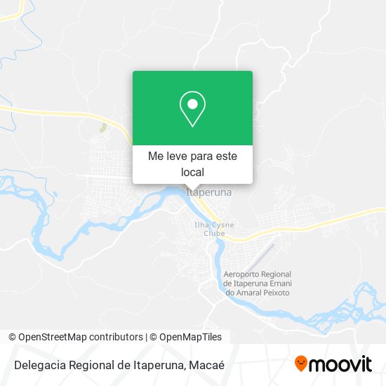 Delegacia Regional de Itaperuna mapa