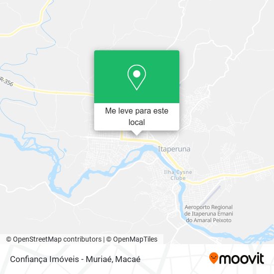 Confiança Imóveis - Muriaé mapa