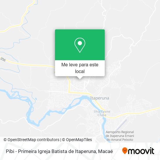 Pibi - Primeira Igreja Batista de Itaperuna mapa