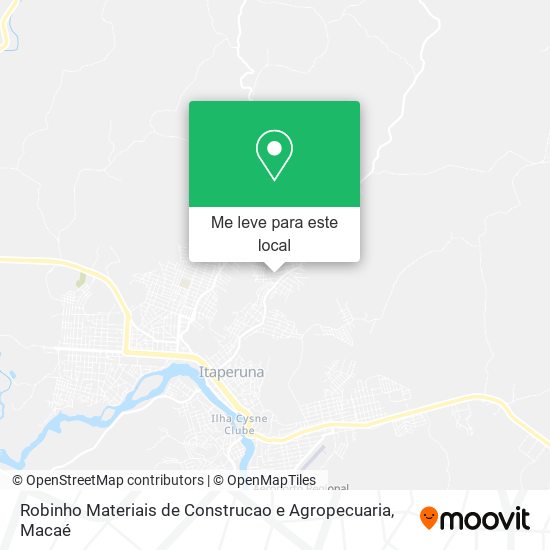 Robinho Materiais de Construcao e Agropecuaria mapa