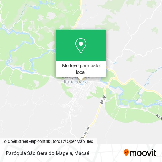 Paróquia São Geraldo Magela mapa