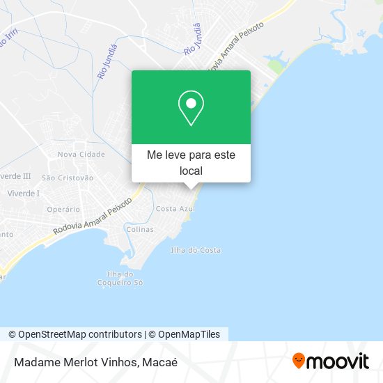 Madame Merlot Vinhos mapa