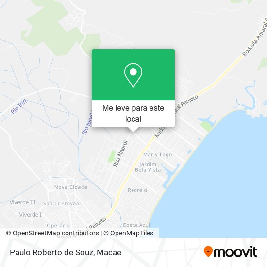 Paulo Roberto de Souz mapa