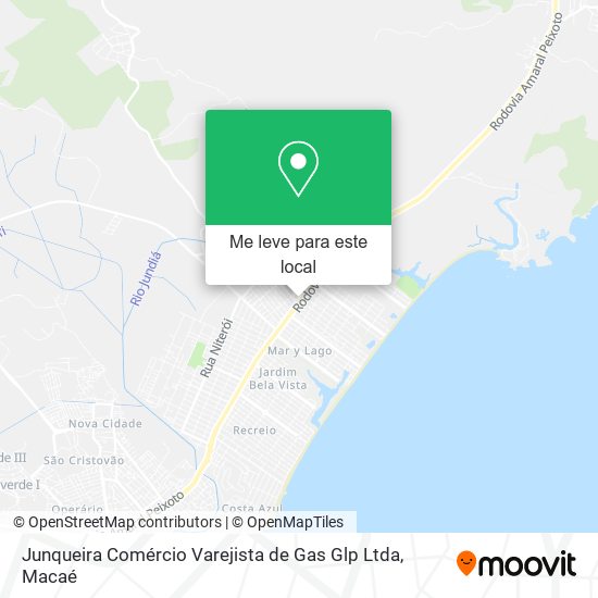 Junqueira Comércio Varejista de Gas Glp Ltda mapa