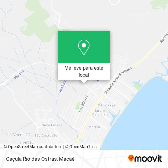 Caçula Rio das Ostras mapa