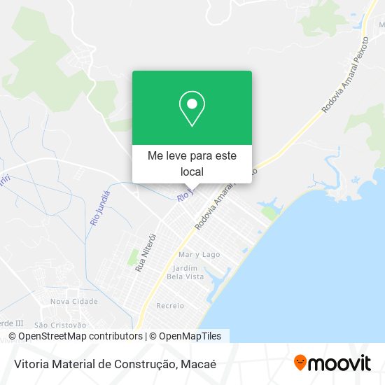 Vitoria Material de Construção mapa