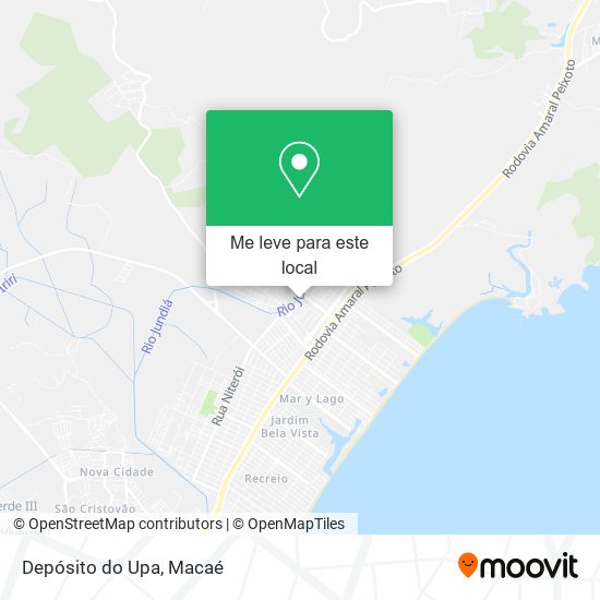 Depósito do Upa mapa