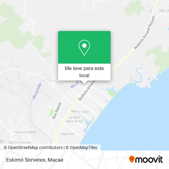 Eskimó Sorvetes mapa