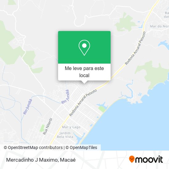 Mercadinho J Maximo mapa