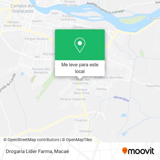 Drogaria Líder Farma mapa