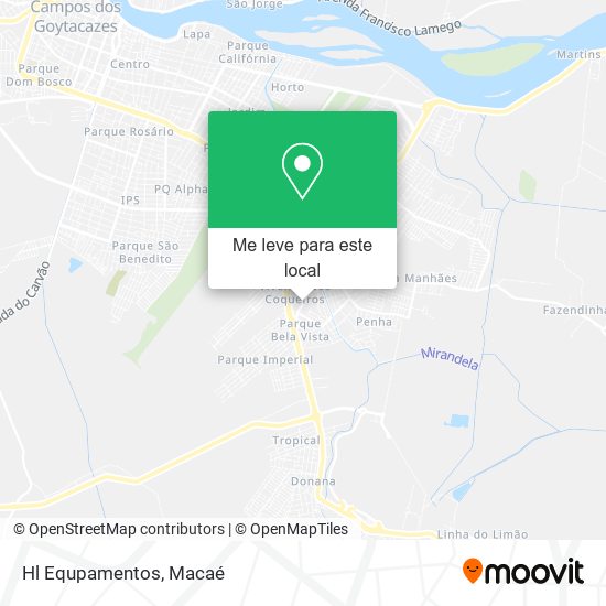 Hl Equpamentos mapa