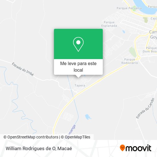 William Rodrigues de O mapa