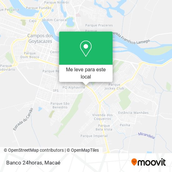 Banco 24horas mapa