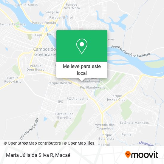 Maria Júlia da Silva R mapa