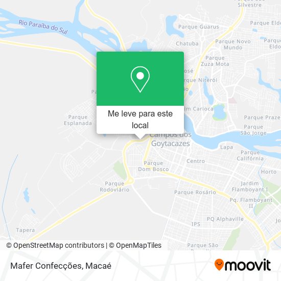 Mafer Confecções mapa