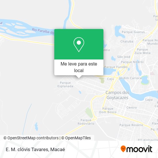 E. M. clóvis Tavares mapa