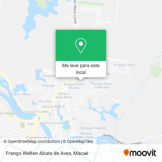Frango Welten Abate de Aves mapa
